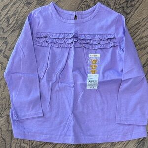 Carter's Lavender Long Sleeve Tee with Ruffle